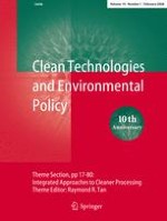 Clean Technologies and Environmental Policy 1/2008