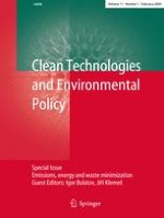 Clean Technologies and Environmental Policy 1/2009