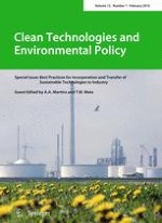 Clean Technologies and Environmental Policy 1/2010