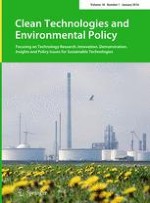 Clean Technologies and Environmental Policy 1/2016