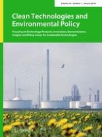 Clean Technologies and Environmental Policy 1/2018