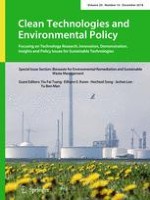 Clean Technologies and Environmental Policy 10/2018