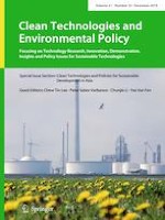 Clean Technologies and Environmental Policy 10/2019