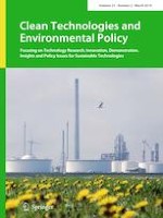 Clean Technologies and Environmental Policy 2/2019