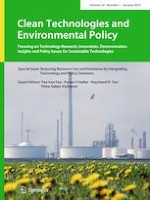 Clean Technologies and Environmental Policy 1/2022