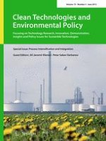 Clean Technologies and Environmental Policy 3-4/2003