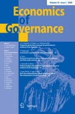 Economics of Governance 1/2009