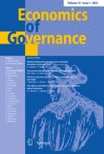 Economics of Governance 1/2013