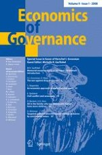 Economics of Governance 1/2008