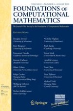 Foundations of Computational Mathematics 1/2001