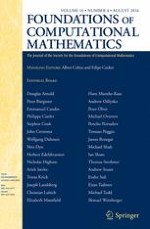 Foundations of Computational Mathematics 4/2016