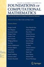 Foundations of Computational Mathematics 5/2016