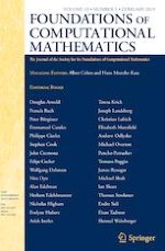 Foundations of Computational Mathematics 1/2019