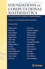 Foundations of Computational Mathematics 1/2021