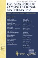 Foundations of Computational Mathematics 4/2008