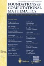 Foundations of Computational Mathematics 6/2009