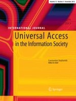 Universal Access in the Information Society 4/2013