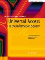 Universal Access in the Information Society 1/2017