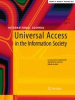 Universal Access in the Information Society 4/2017