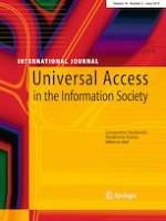 Universal Access in the Information Society 2/2019