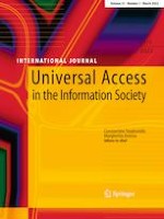Universal Access in the Information Society 1/2022
