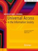 Universal Access in the Information Society 3/2022