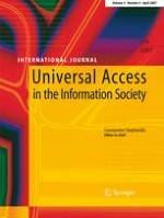 Universal Access in the Information Society 4/2007