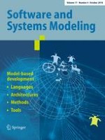 Software and Systems Modeling 4/2018