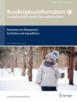 Bundesgesundheitsblatt - Gesundheitsforschung - Gesundheitsschutz 11/2016