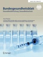 Bundesgesundheitsblatt - Gesundheitsforschung - Gesundheitsschutz 10/2017