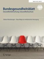 Bundesgesundheitsblatt - Gesundheitsforschung - Gesundheitsschutz 5/2017