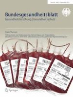 Bundesgesundheitsblatt - Gesundheitsforschung - Gesundheitsschutz 9/2019