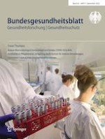 Bundesgesundheitsblatt - Gesundheitsforschung - Gesundheitsschutz 9/2022
