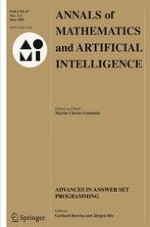 Annals of Mathematics and Artificial Intelligence 1-2/2006