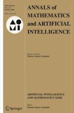 Annals of Mathematics and Artificial Intelligence 1-2/2006