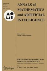 Annals of Mathematics and Artificial Intelligence 1-4/2007