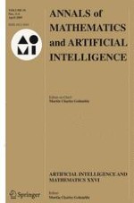 Annals of Mathematics and Artificial Intelligence 3-4/2009