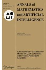 Annals of Mathematics and Artificial Intelligence 3-4/2011