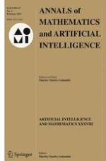 Annals of Mathematics and Artificial Intelligence 2/2013