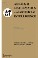 Annals of Mathematics and Artificial Intelligence 3/2014 |  springerprofessional.de