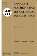 Annals of Mathematics and Artificial Intelligence 1-3/2014