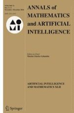 Annals of Mathematics and Artificial Intelligence 3-4/2014