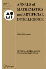 Annals of Mathematics and Artificial Intelligence 3-4/2015