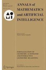 Annals of Mathematics and Artificial Intelligence 2-4/2019