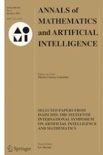 Annals of Mathematics and Artificial Intelligence 1/2022