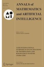 Annals of Mathematics and Artificial Intelligence 2-3/2022
