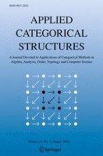 Applied Categorical Structures 4/2016