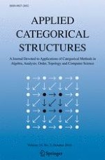 Applied Categorical Structures 5/2016