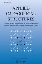 Applied Categorical Structures 4/2018