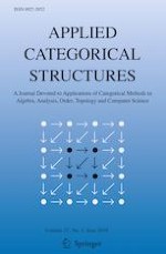 Applied Categorical Structures 3/2019